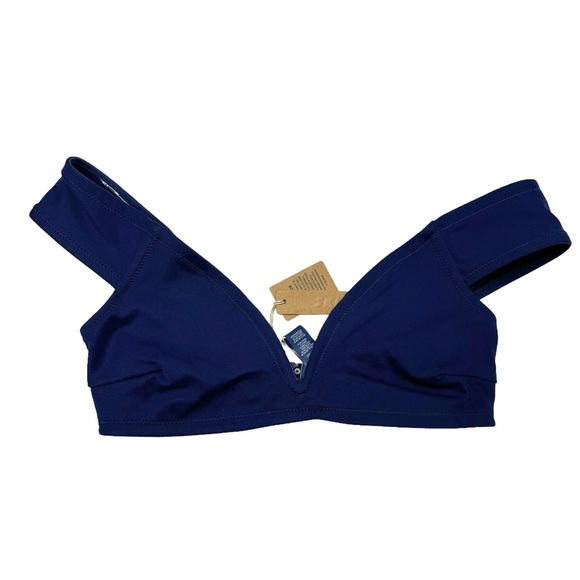 Skims | NWT Off Shoulder Shaping Swim Top Midnight Blue XS - Picture 4 of 8